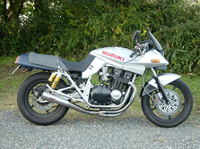 オリジナルマフラーの装着例(スズキGSX1100S刀 （メガホンタイプ）※現在は販売中止)