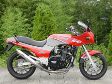 オリジナルマフラーの装着例(カワサキGPZ900R（交換タイプ）)